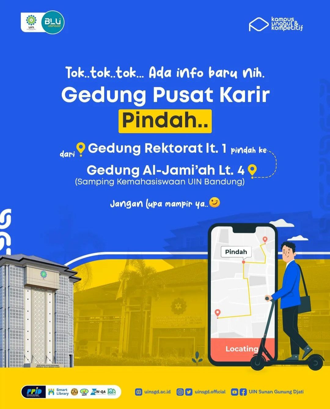 Gedung Pusat Karir Pindah