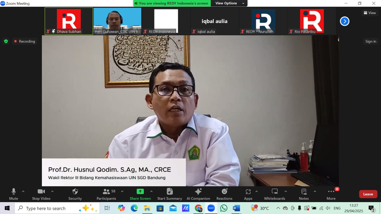 Bangun Daya Saing Global, UIN Bandung Dorong Alumni Siap Berkarir di Dalam dan Luar Negeri